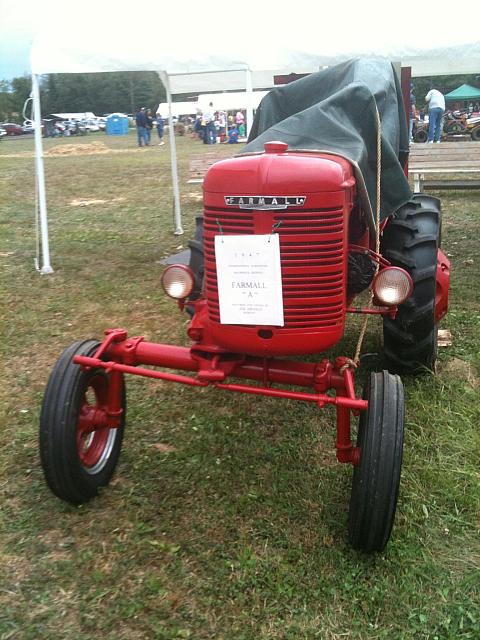 A Farmall A owned by Jim Arnold of Weirton at the Beaver Valley Antique Equipment Show 09-11-2010.