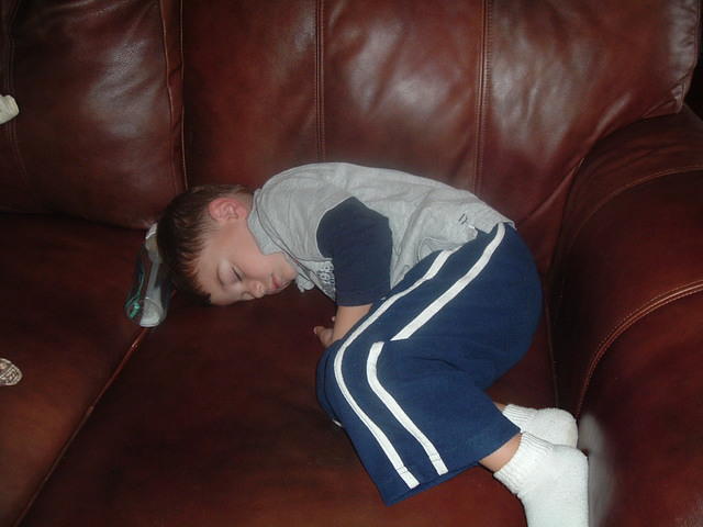 Boo Boo Fast Asleep On "His" Couch 10-18-2011