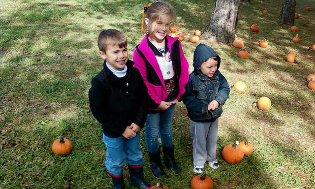The Kids at Hozak's Pumpkin Patch 10/22/2011