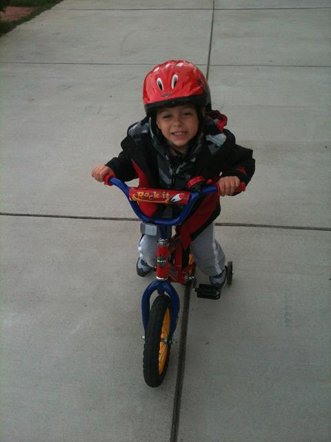BooBoo Love the bike Uncle Dom bought him 04-05-2012