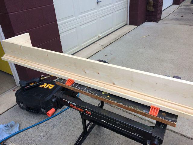 The start of the mantel for the new house.