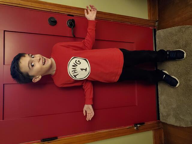 Mini-Mini-Me dress up for Dr. Seuss week in 2nd Grade