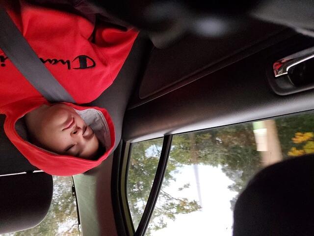 Passed out on the way to School