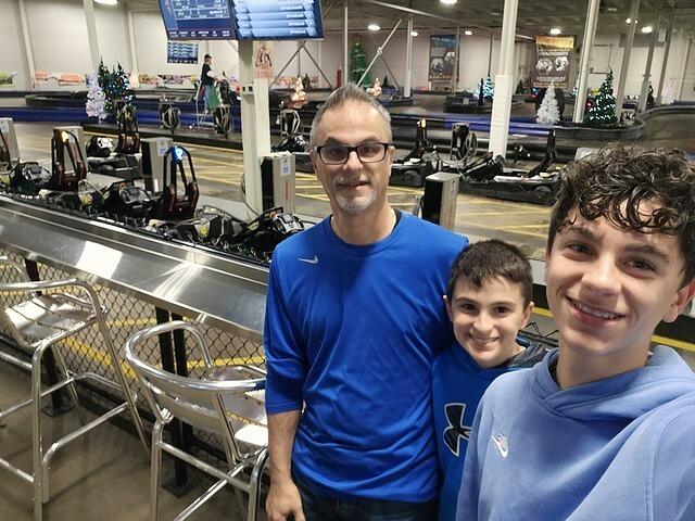 Karting with my boys