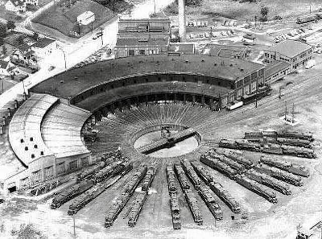 Ohio and Pennsylvania Railroad Roundhouse in Mingo