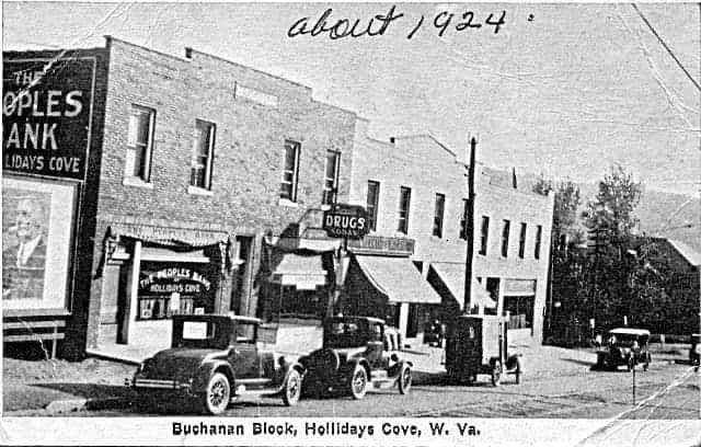 Holdays Cove Buchanan Block circa 1924