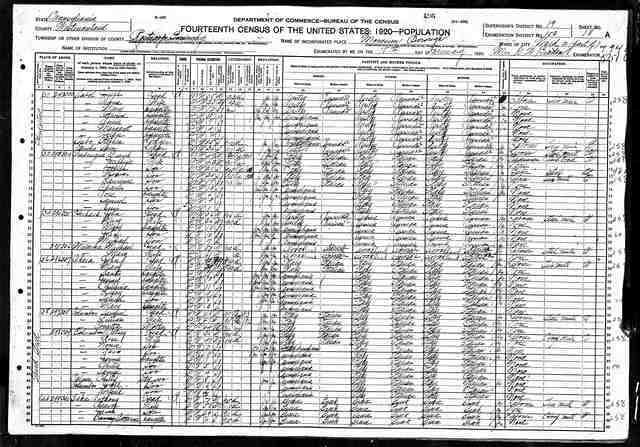 1920CensusChieraCheraFamily