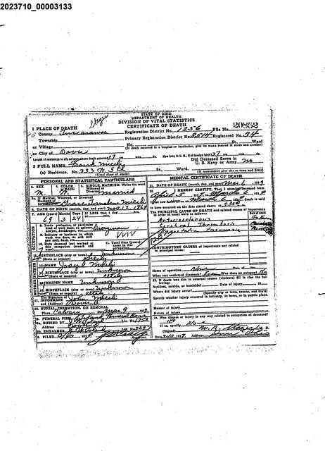 FrankMiceli DeathCertificate