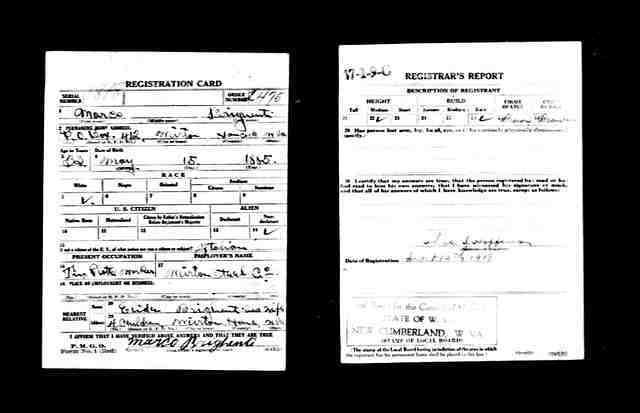 MarcoBrighentiWWIDraftCard