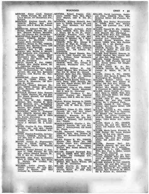 WWII Casualties WoundedInAction