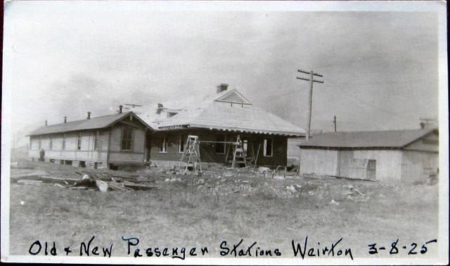 PennsylvaniaStationWeirtonAndOldPassengerStationAtCrawfordsCrossing NearMainStreetOverpass 03081925