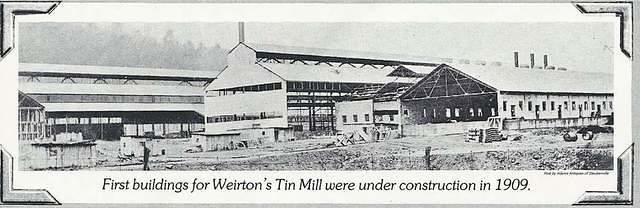 First Tin Mill Buildings in Weirton 1909