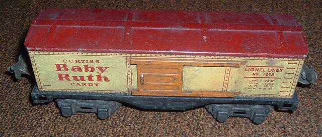 LionelTinBabyRuthBoxCar 1679 Image2