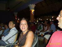Linda and Larry watching the show.