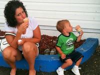Sharing Some Ipacream With Mom 06-23-2010