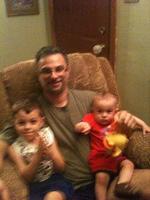 Dad's birthday 03-21-2012 with BooBoo & Mini-mini Me