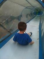 The big slide on the gym at the Spring Carnival.