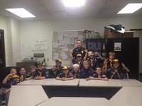 Cub Scouts At the Weirton Police Station 11-05-2015