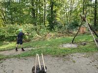 Lorenzo axe throwing at Meadowcroft