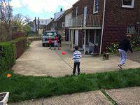 Kickball with Nana