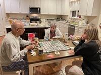 Nana and Papa playing Sequence at Michelle's 2/6/2022