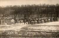 Front of postcard showing the company town of Weirton from April 13th 1910