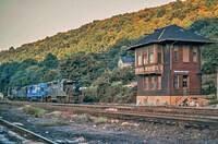 Weirton Junction Signal Tower with Conrail Engines in the background