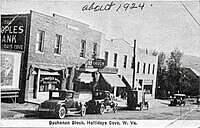 Holdays Cove Buchanan Block circa 1924