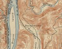 1904 MapOfHollidaysCoveShowingLocationOfTheBraithwaiteTrainStation