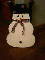 Snowman Sled Christmas Gift For Linda 2001